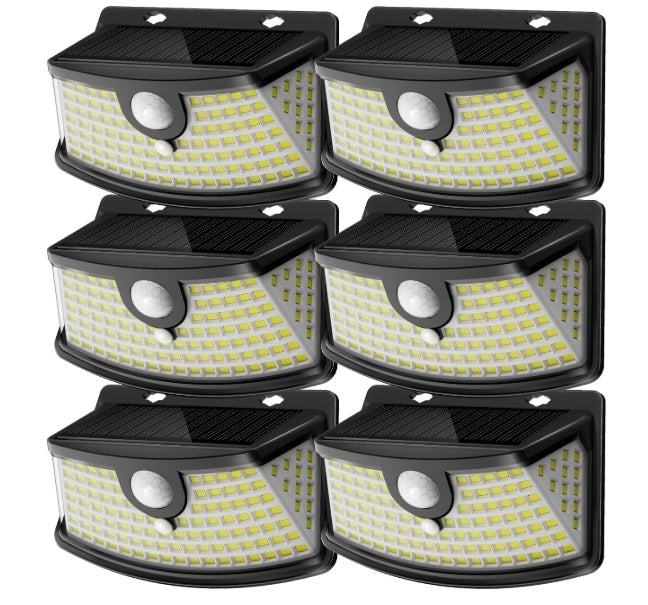 Solar Spotlight with Motion Sensor - 120 LEDs, 270° Wide Angle Outdoor Lighting, IP65 Waterproof for Security