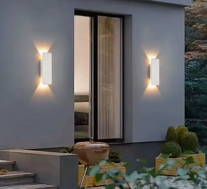 Modern Nordic Style LED Wall Light - Waterproof Aluminum Outdoor Lamp for Facades and Gardens