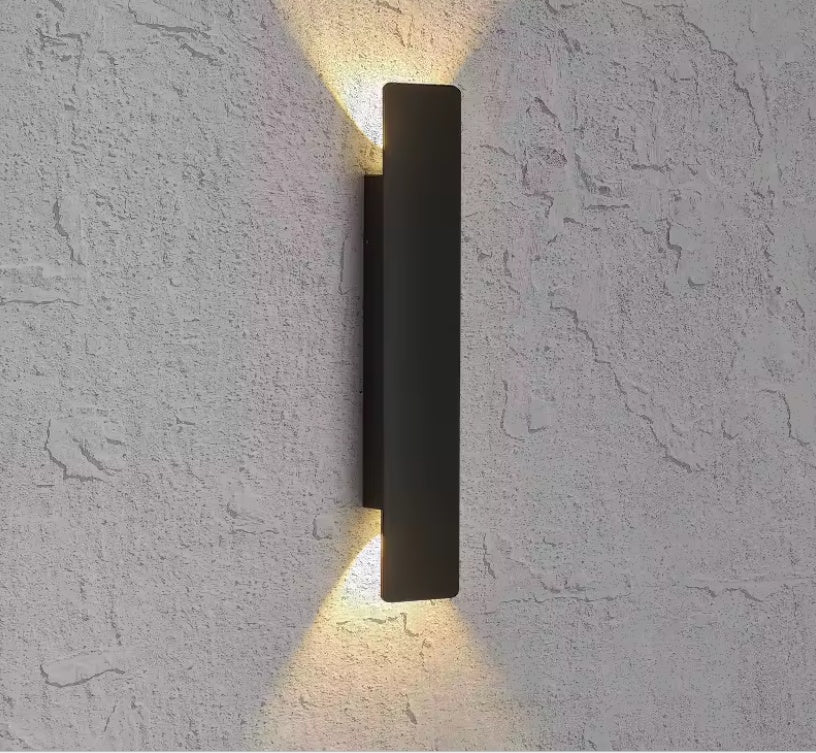 Modern Nordic Style LED Wall Light - Waterproof Aluminum Outdoor Lamp for Facades and Gardens