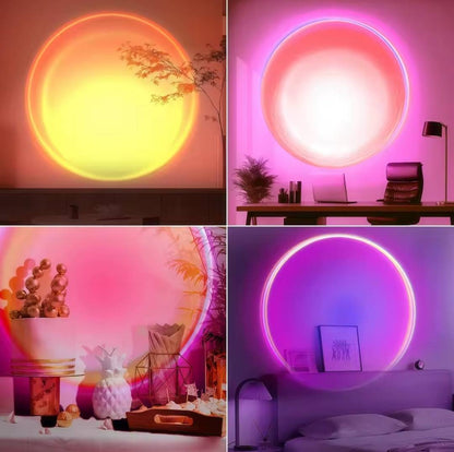 Sunset Lamp Projector, 16 Colors Multicolor Changing LED Night Light, Photography Selfie Party