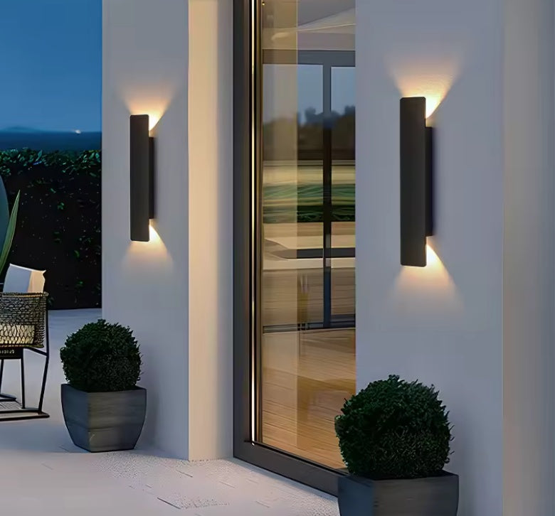 Modern Nordic Style LED Wall Light - Waterproof Aluminum Outdoor Lamp for Facades and Gardens