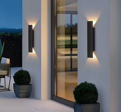 Modern Nordic Style LED Wall Light - Waterproof Aluminum Outdoor Lamp for Facades and Gardens