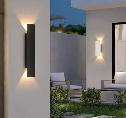 Modern Nordic Style LED Wall Light - Waterproof Aluminum Outdoor Lamp for Facades and Gardens