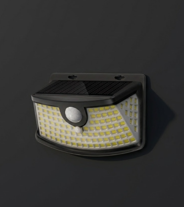 Solar Spotlight with Motion Sensor - 120 LEDs, 270° Wide Angle Outdoor Lighting, IP65 Waterproof for Security